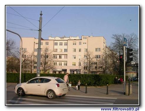 Filtrowa 83, Warszawa, widok od strony pl. Narutowicza.